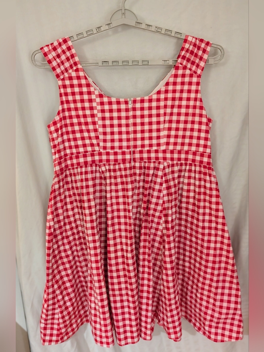 Torrid Retro Chic Red and White Gingham Sleeveless Fit-and-Flare Dress 3x 22 - Picture 4 of 4